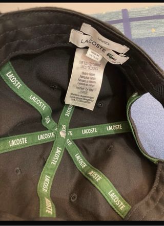 Gorra  Lacoste de Sarga Negra
