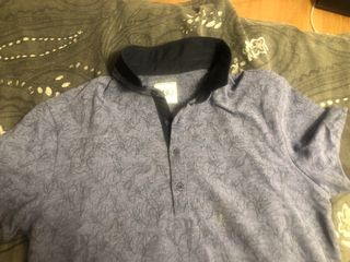 Polo LINU azul estampado