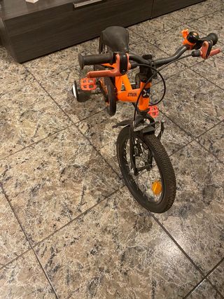 Bicicleta infantil 16" con ruedines