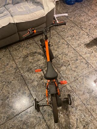 Bicicleta infantil 16" con ruedines
