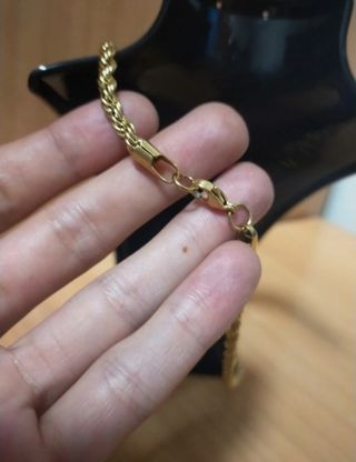  cordón chapado oro  18k 