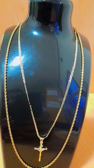 Cadenas oro chapadas 18k