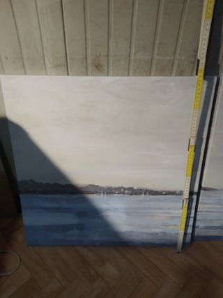 3 quadri mare - blu, grigio