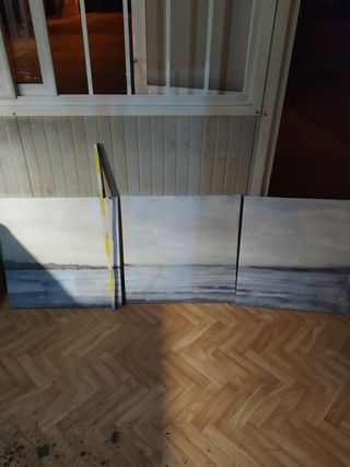 3 quadri mare - blu, grigio