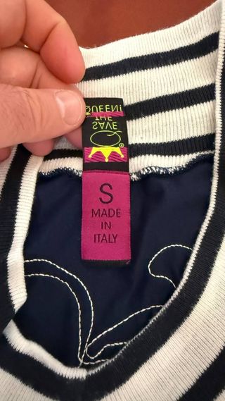 Maglia Save the Queen bianca e blu