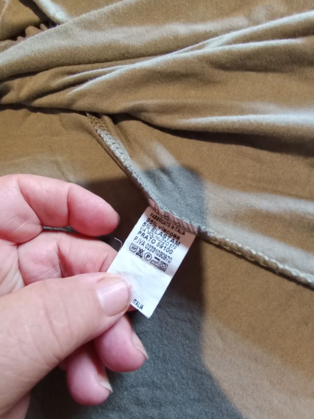 Cardigan lungo verde oliva