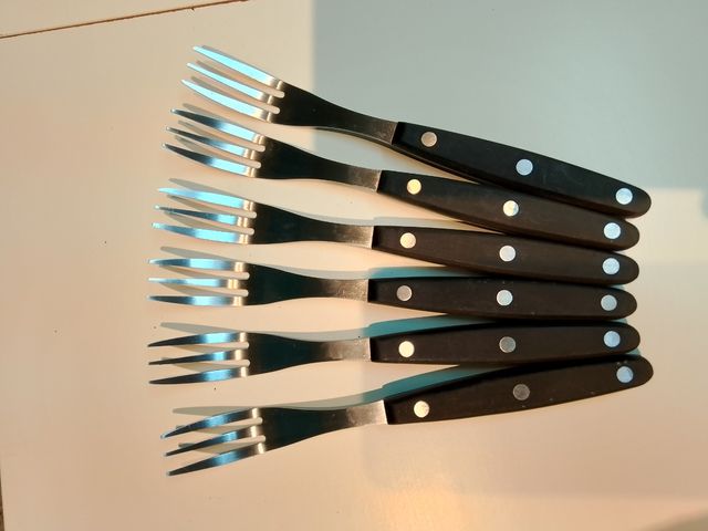 6 Tenedores Asado - Acero Inoxidable