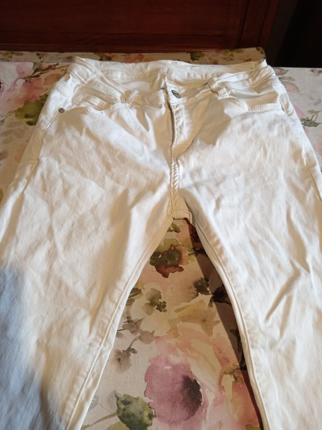 Jeans bianchi dritti