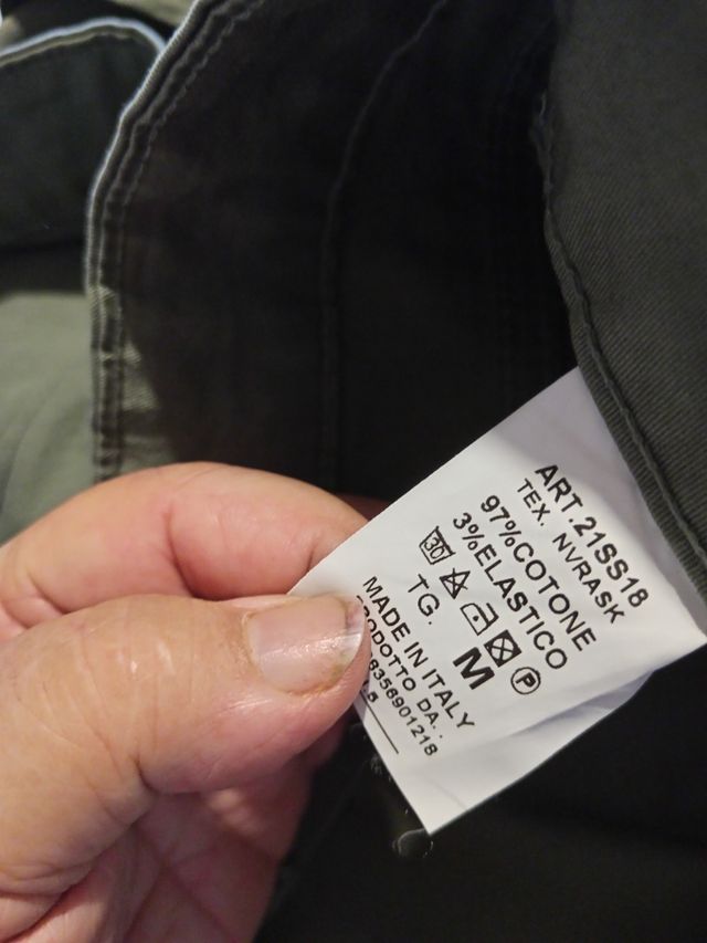 Pantaloni verde oliva tg M