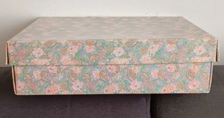 Set bagno vintage floreale , cotone , nuovo! 