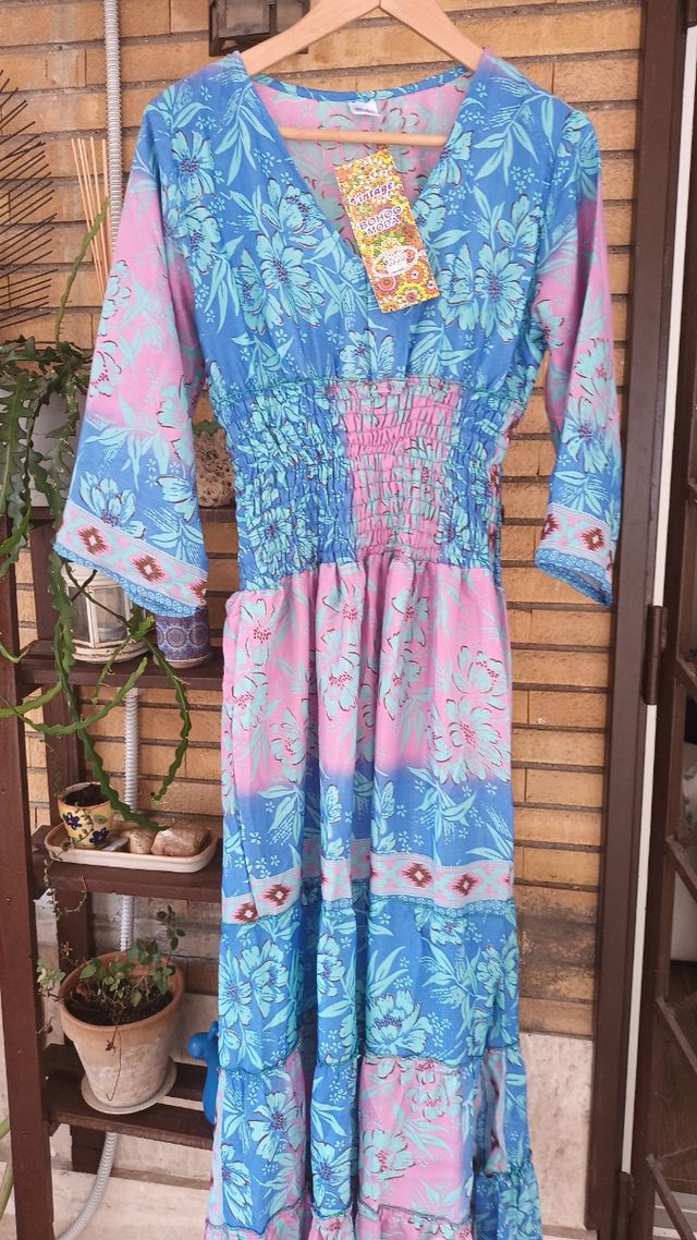 Vestito lungo boho chic tg M