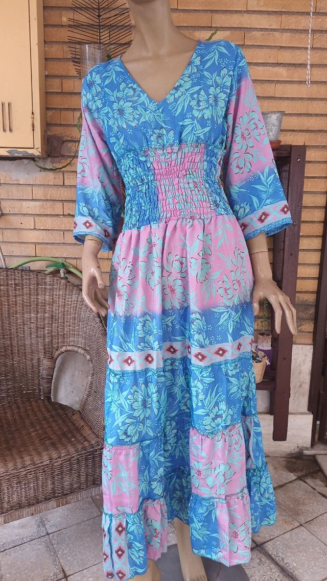 Vestito lungo boho chic tg M