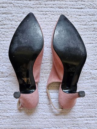 Tacones salón rosa