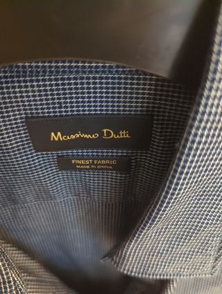 Camisa Massimo Dutti azul