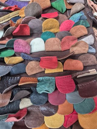 Borsa pelle multicolor tracolla