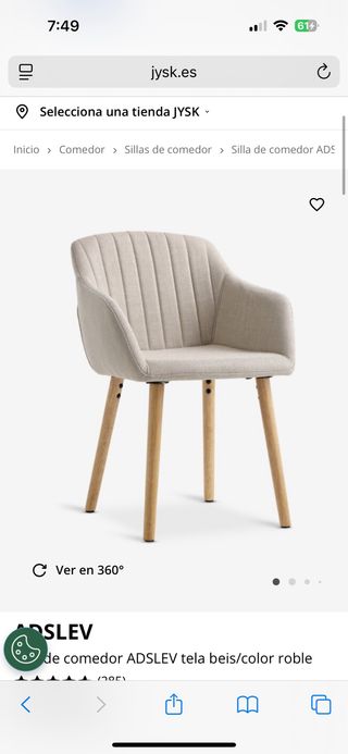Sillas comedor ADSLEV JYSK (4)