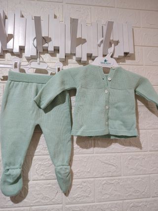 Conjunto bebé 3 meses - Verde claro