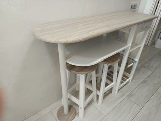 Mesa barra cocina Lola Home - 2 taburetes