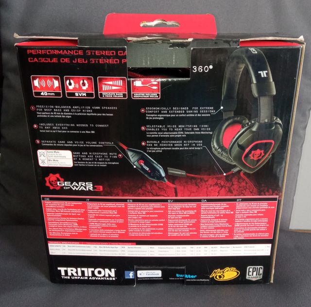 Headset Tritton Gears of War 3 per Xbox 360