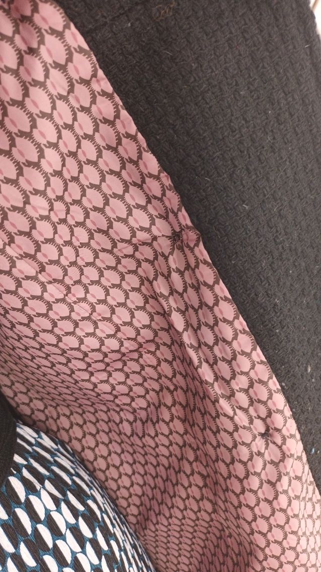 Cappotto Surkana nero doppio petto Tg L