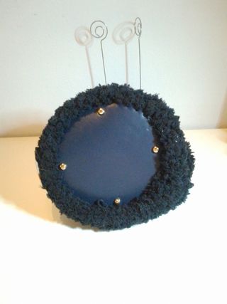 Mini Borsetta a Secchiello Nera in bouclé 
