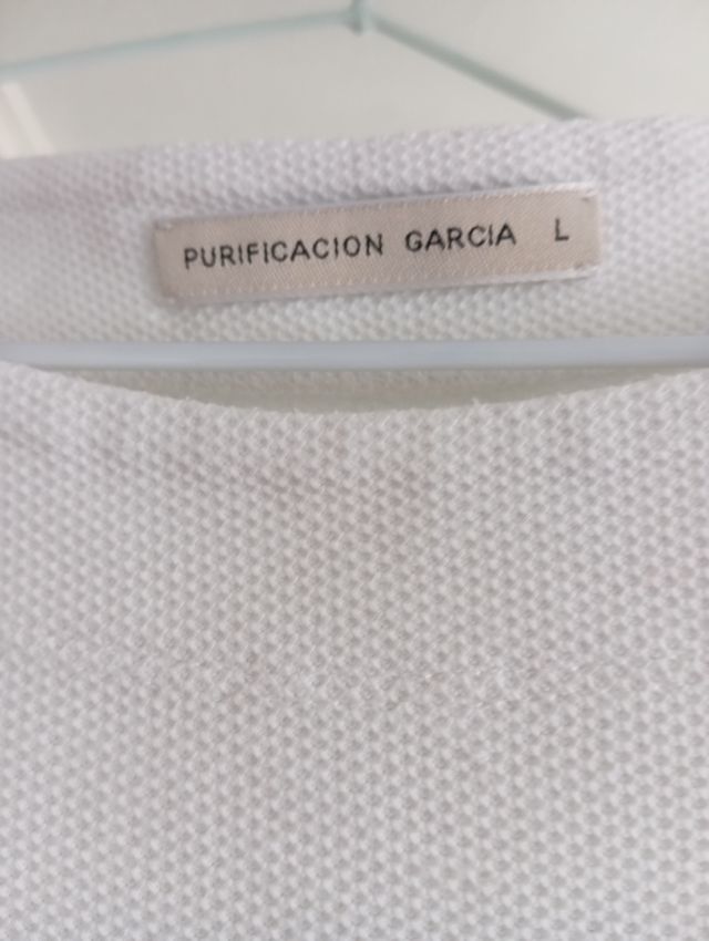 Top Purificación García blanco - L