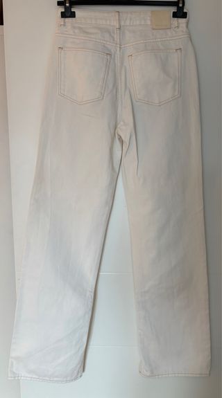 Vaqueros Massimo Dutti blancos, talla 36