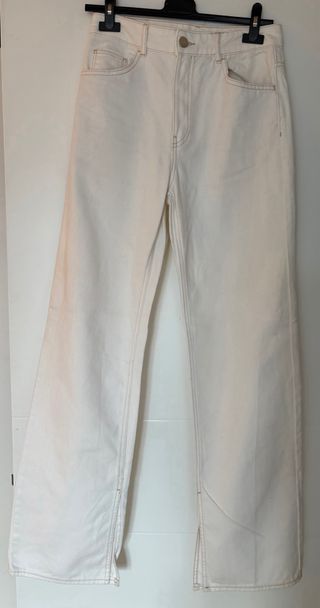 Vaqueros Massimo Dutti blancos, talla 36