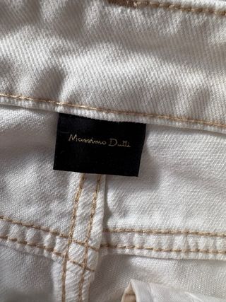 Vaqueros Massimo Dutti blancos, talla 36