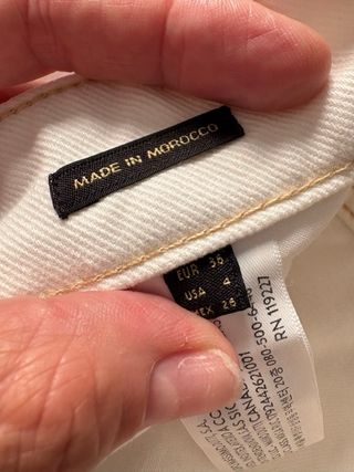 Vaqueros Massimo Dutti blancos, talla 36