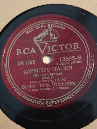 Discos de pizarra  gramófono 
Capriccio Italiano
