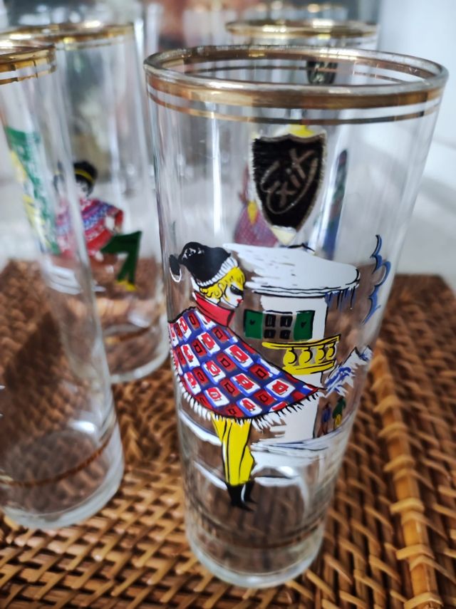 Vasos vintage EXIT NUEVOS.