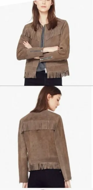 Chaqueta ante gris flecosNUEVA