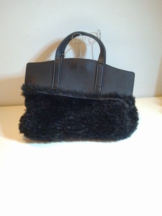 borsa nera tipo Kelly fatta a mano 