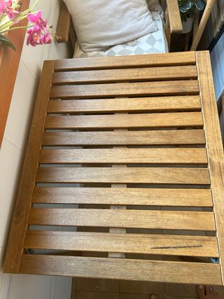 Mesa balcón madera marrón