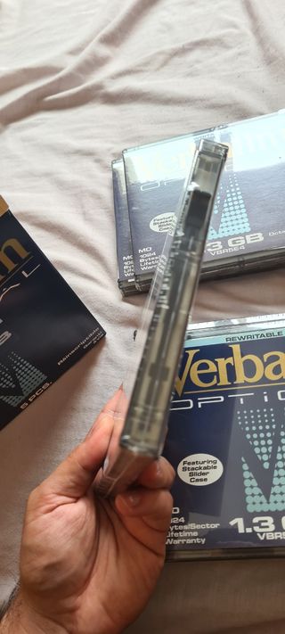 Lote Discos Verbatim MO 1.3GB de 5.25" regrabables