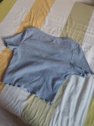 2 camisetas manga corta - azul, negra - talla S