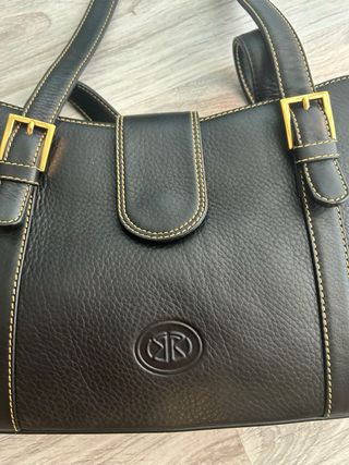 Bolso piel negro