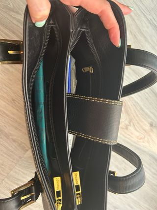 Bolso piel negro