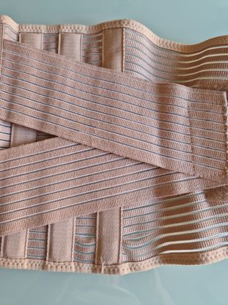 Faja lumbar ortopédica beige