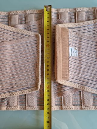 Faja lumbar ortopédica beige