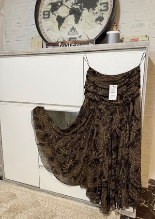falda larga de Zara