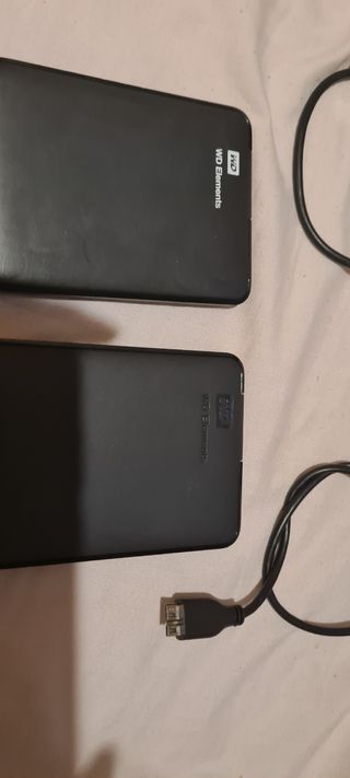 Lote 2x Discos duros externos 2.5" 