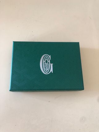 Portacarte Goyard blu e marrone