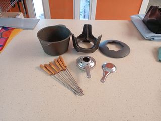Juego fondue hierro fundido