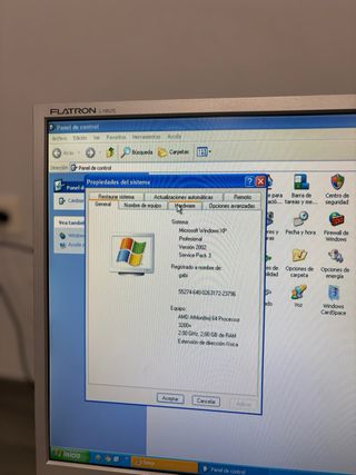 Ordenador de mesa Windows XP