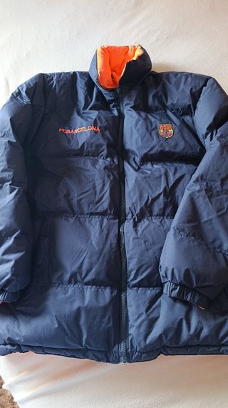 Chaqueta FC Barcelona reversible- Naranja/azul