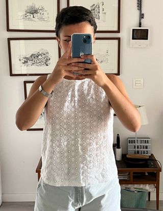 Blusa blanca de verano