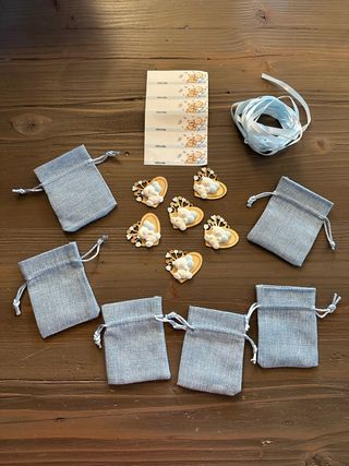 Set bomboniere nascita bimbo celeste