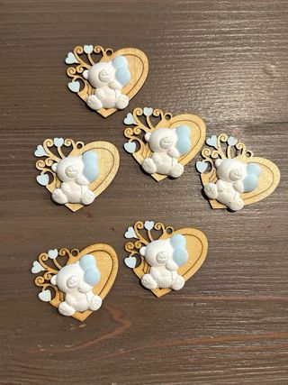 Set bomboniere nascita bimbo celeste